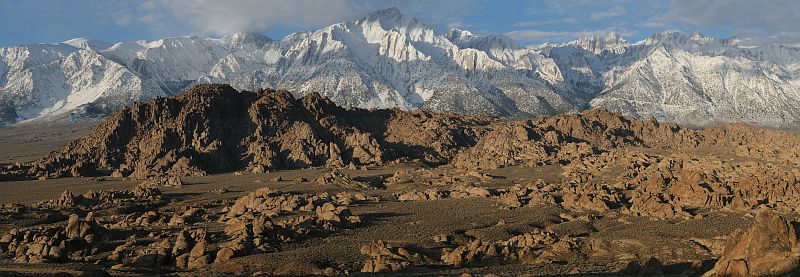 Photograph of Sierra Nevada and Alabama Hills