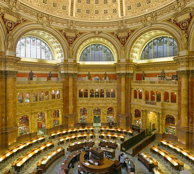 Photograph of Library of Congress Reading Room